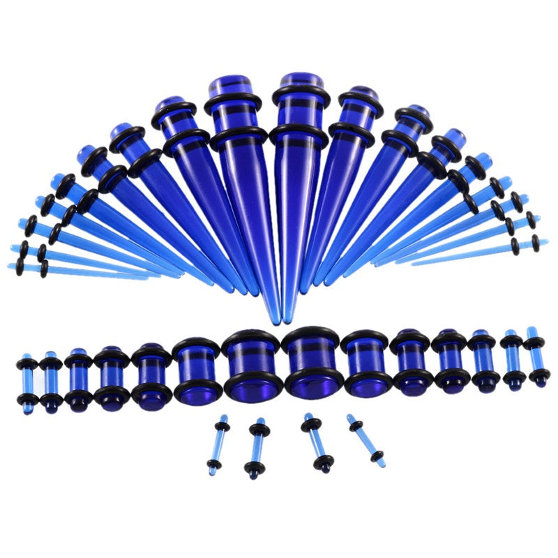 36pcs Acrylic Ear Tapers Gauges Piercings 14G-00G