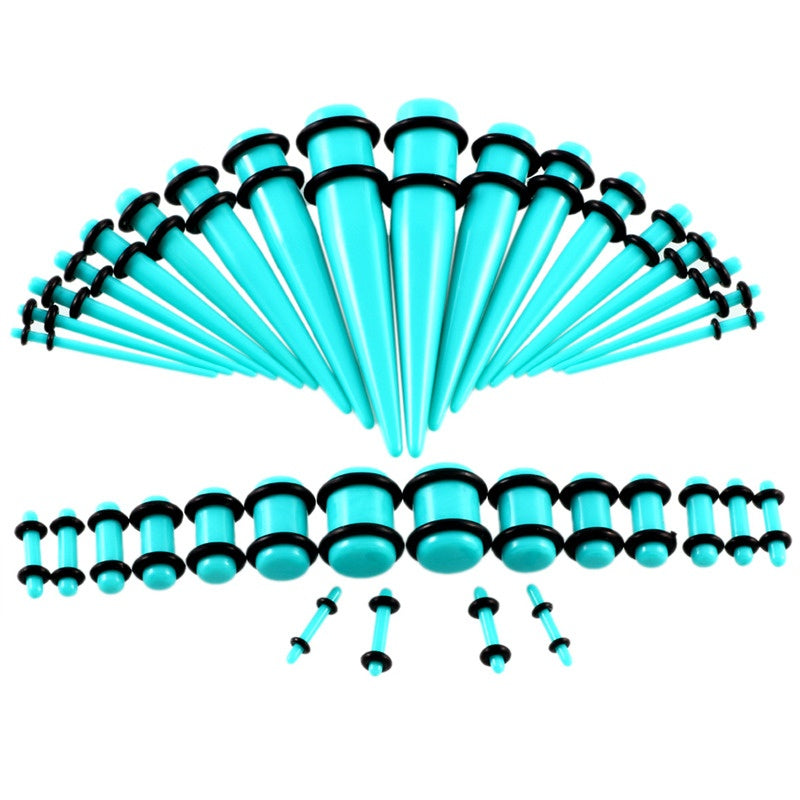 36pcs Acrylic Ear Tapers Gauges Piercings 14G-00G