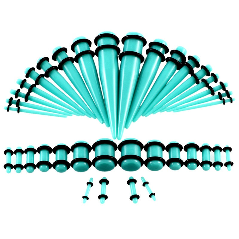 36pcs Acrylic Ear Tapers Gauges Piercings 14G-00G