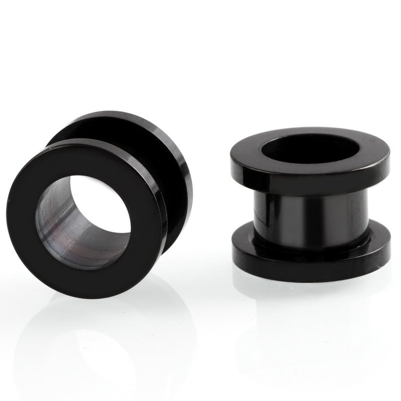 1 Pair 316L Surgical Steel Ear Tunnels 2mm-20mm