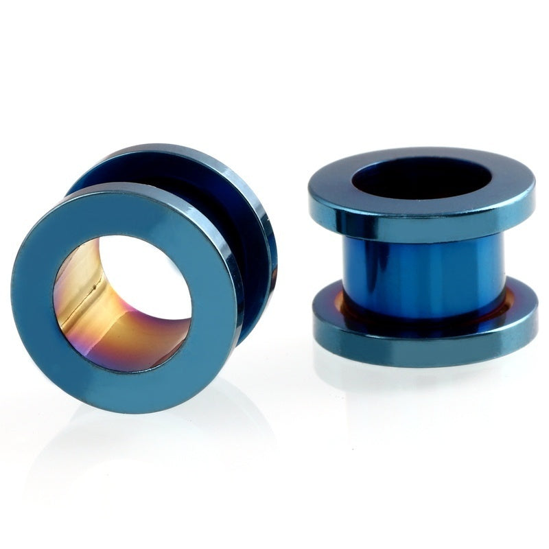 1 Pair 316L Surgical Steel Ear Tunnels 2mm-20mm