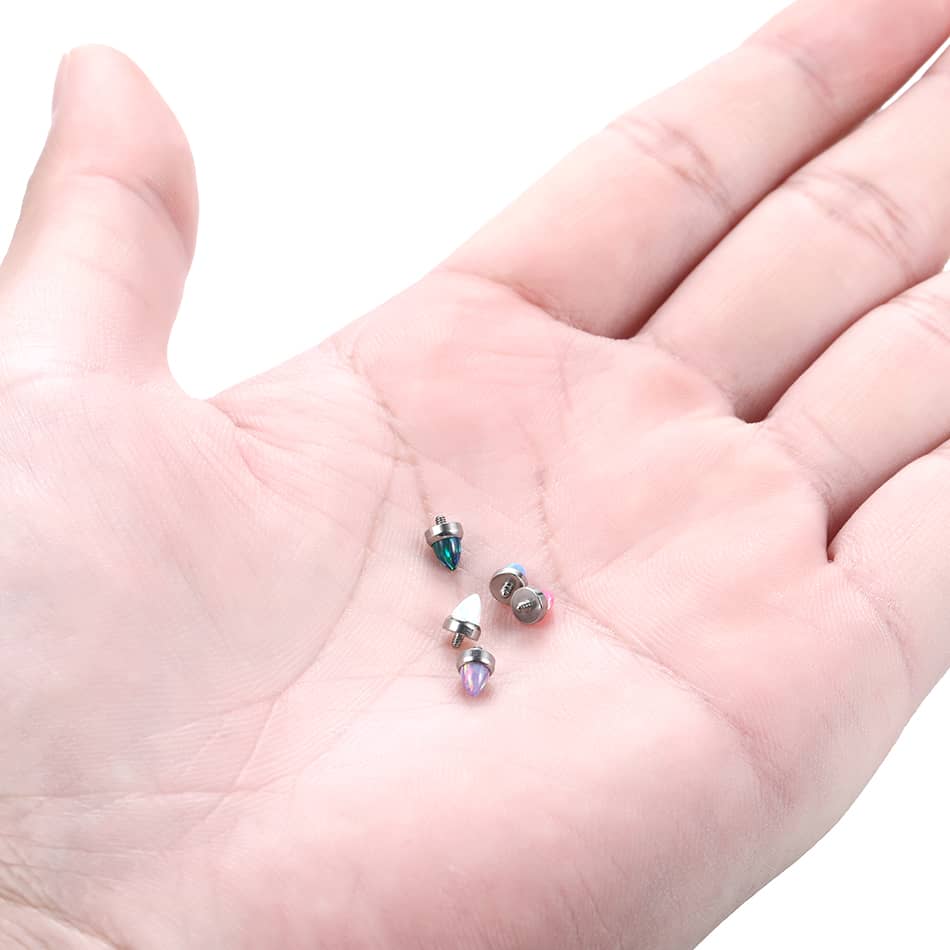 1PC Titanium Opal Bullet External Thread Head