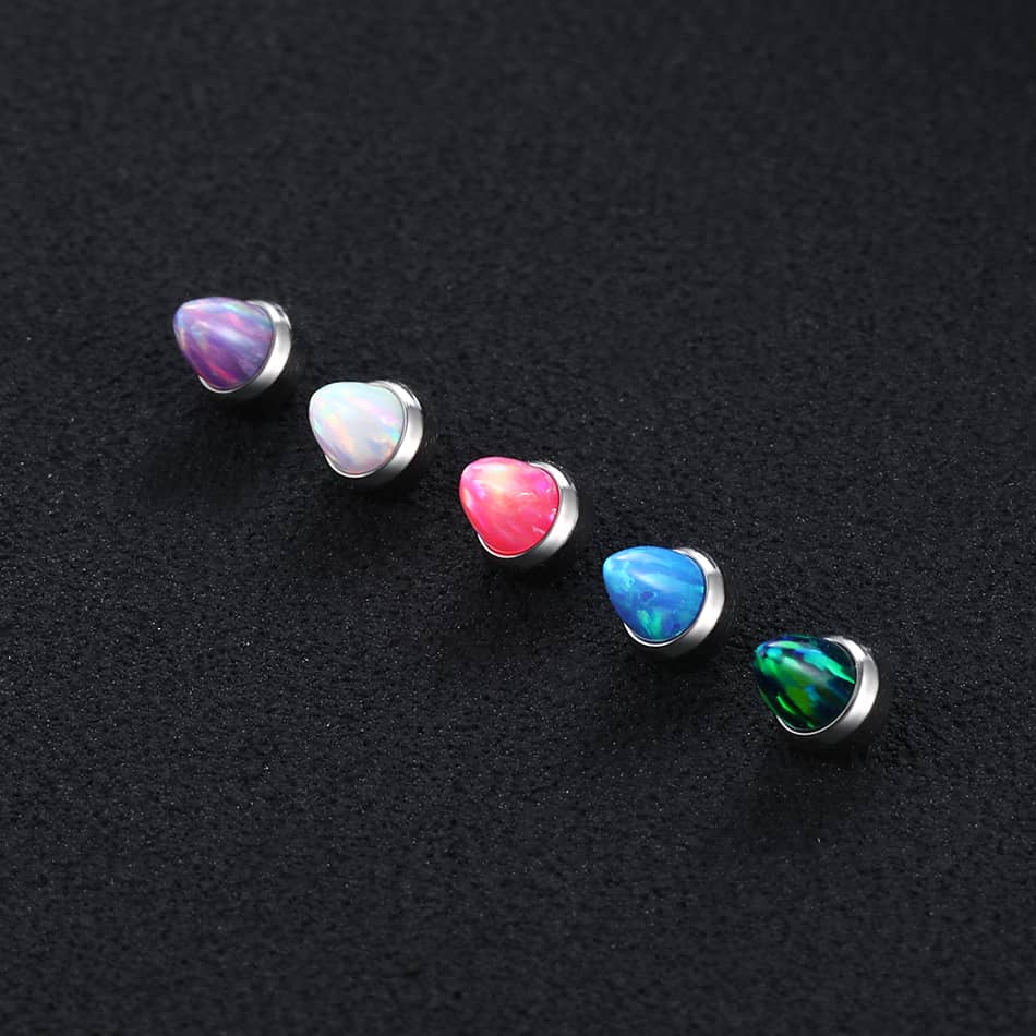 1PC Titanium Opal Bullet External Thread Head