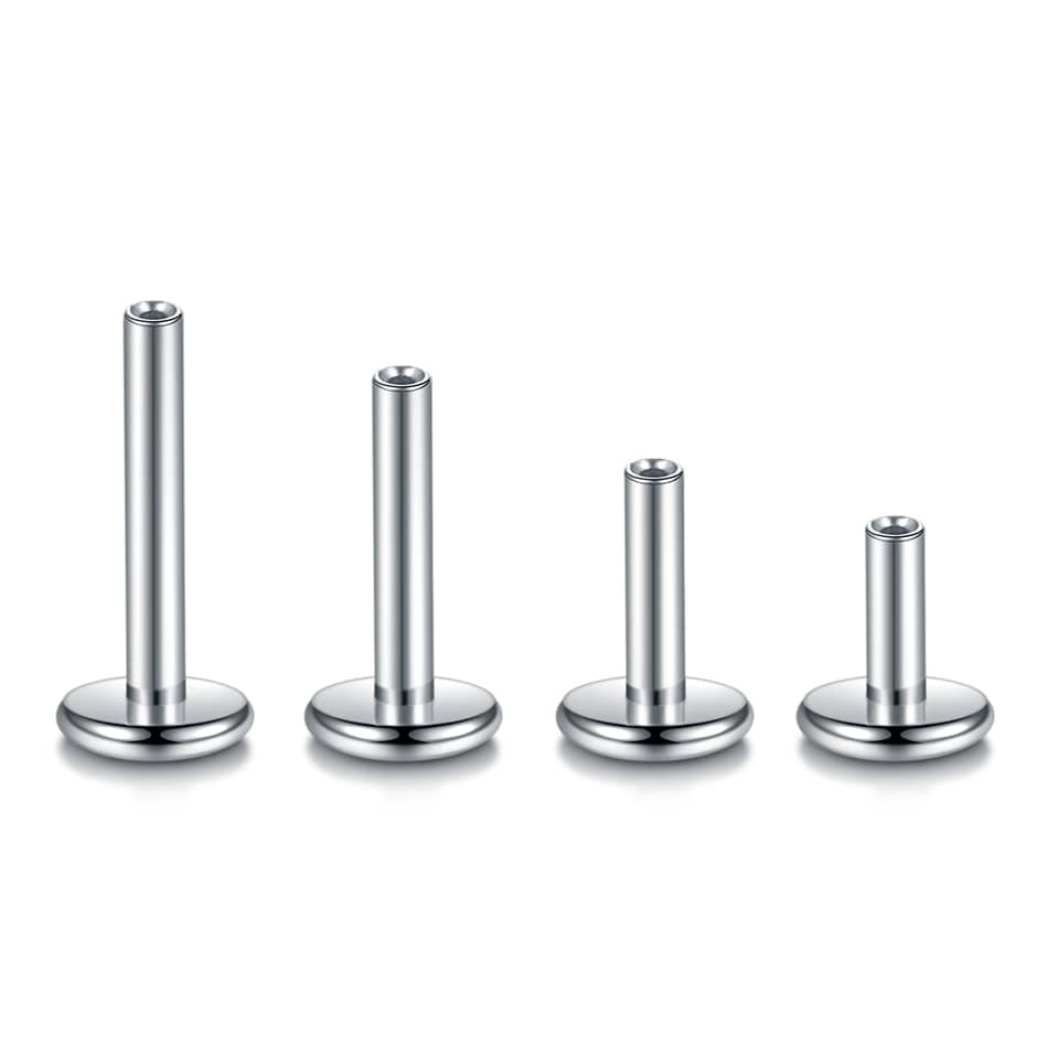 1PC Titanium Pushed-in Labret Base