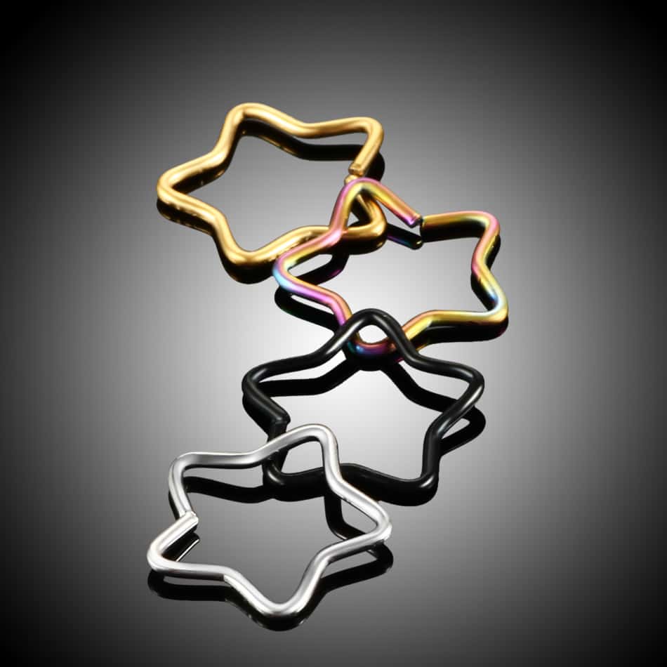 1PC Steel Cartilage Star Shaped Earring