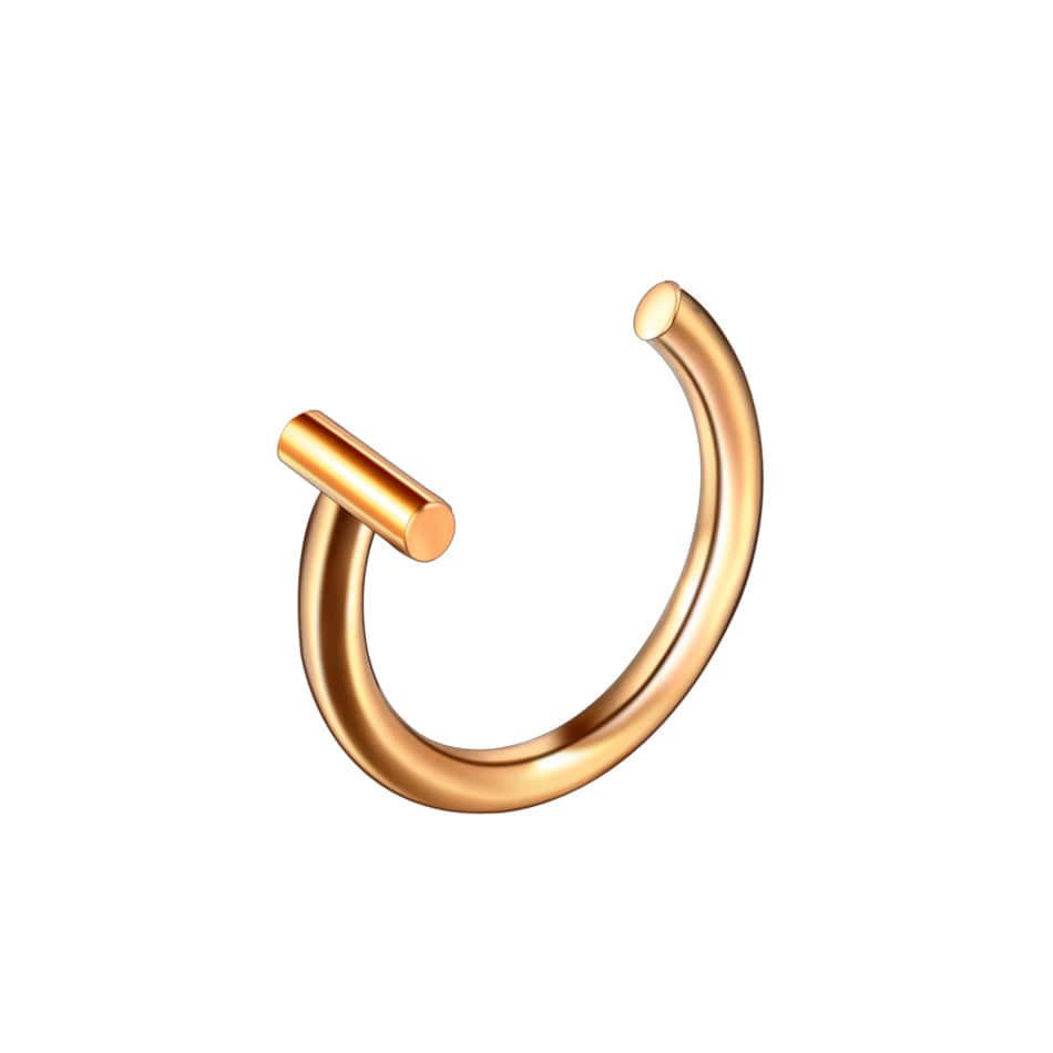 1PC Steel Fake Septum Lip Ring Ear Cuff