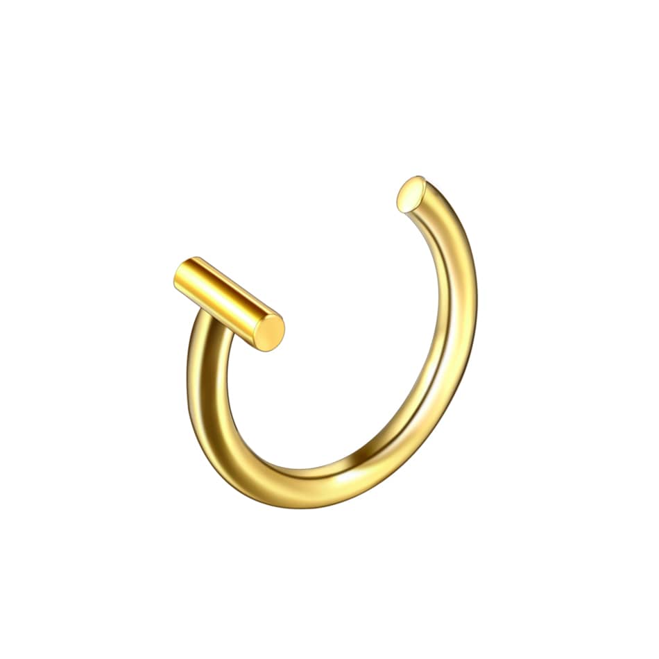 1PC Steel Fake Septum Lip Ring Ear Cuff