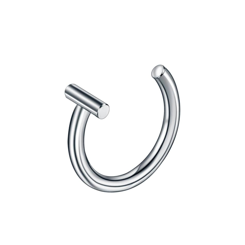 1PC Steel Fake Septum Lip Ring Ear Cuff