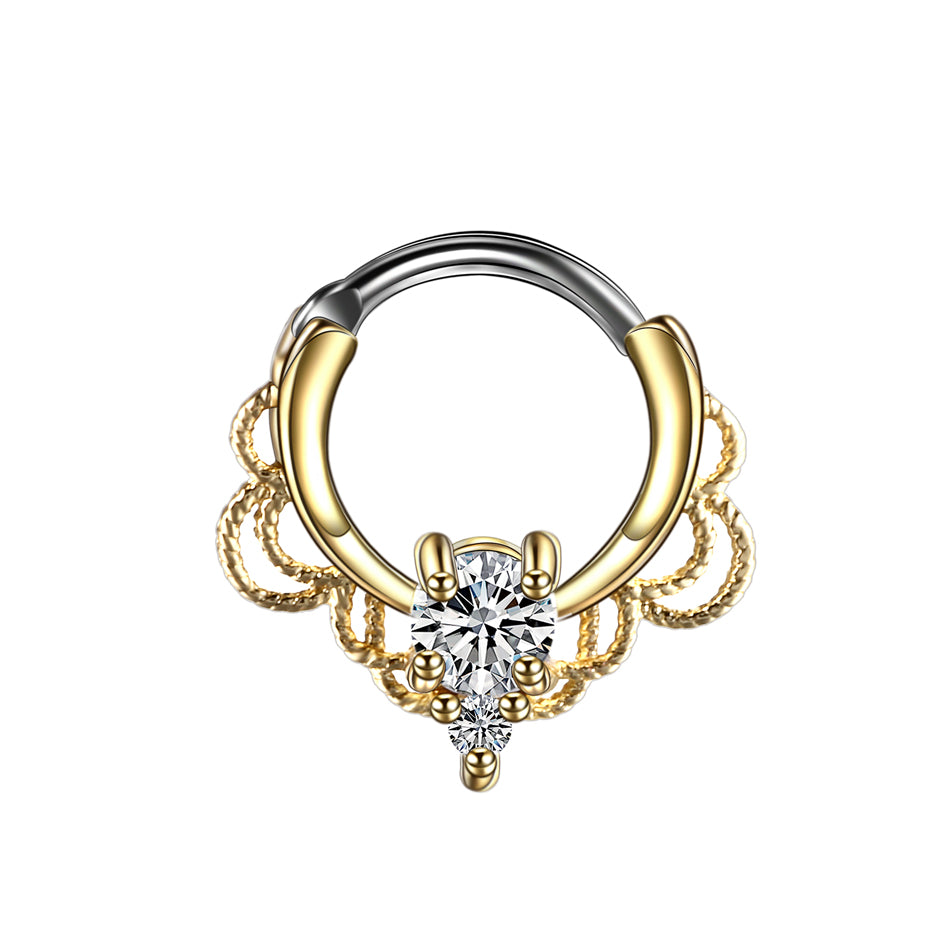 1PC Nose Septum Ear Helix Piercing Zircon