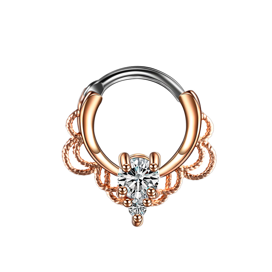 1PC Nose Septum Ear Helix Piercing Zircon