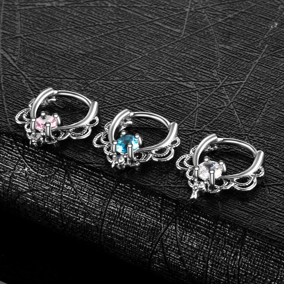1PC Nose Septum Ear Helix Piercing Zircon