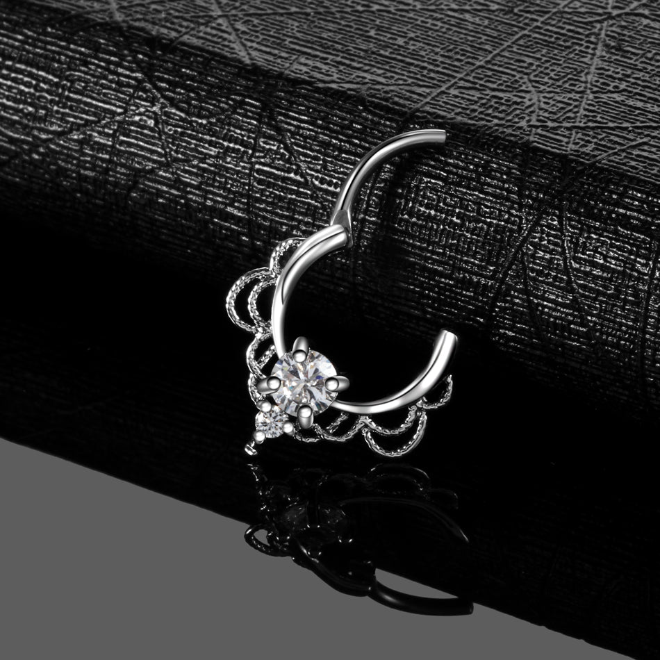 1PC Nose Septum Ear Helix Piercing Zircon