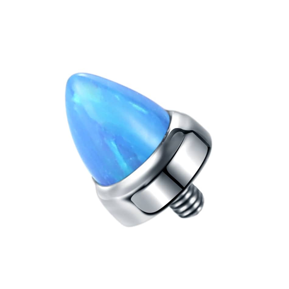 1PC Titanium Opal Bullet External Thread Head