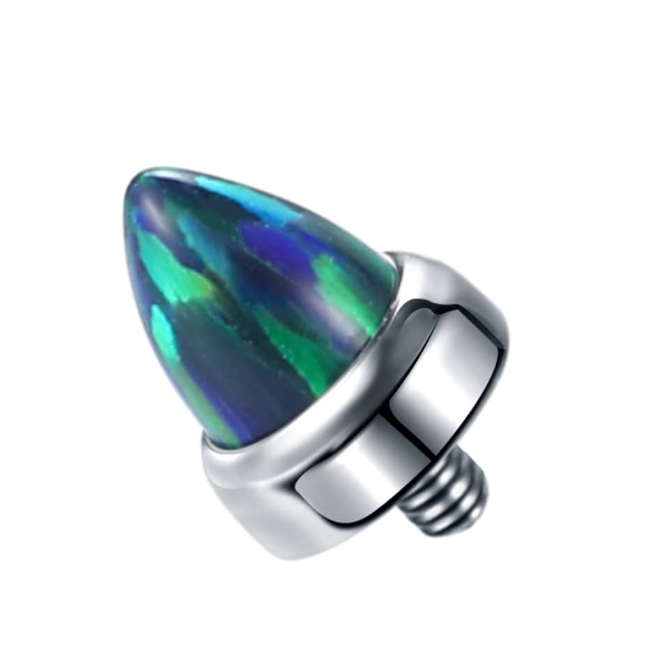 1PC Titanium Opal Bullet External Thread Head