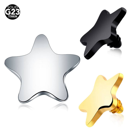 1PC Titanium Pentacle Dermal Anchor Top