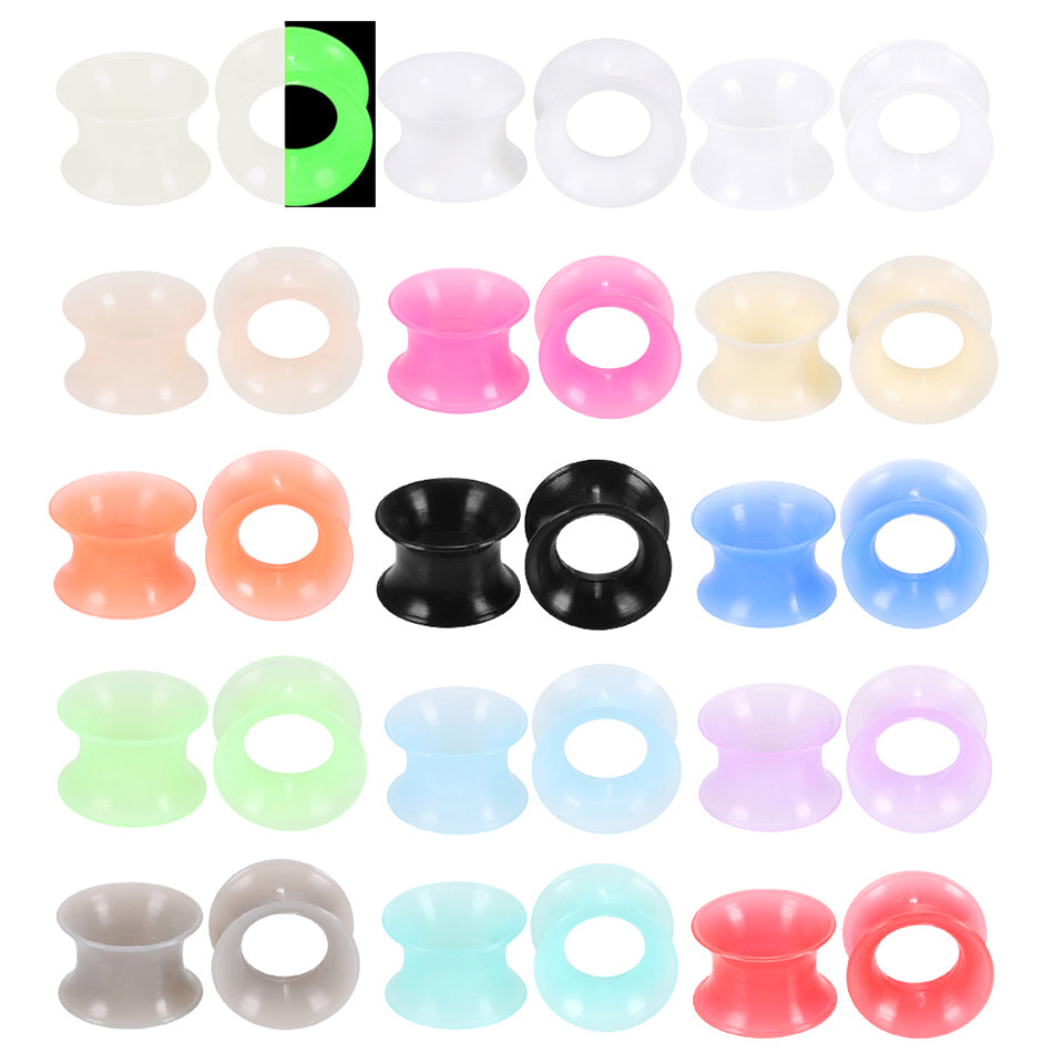 30PCS Silicone Ear Plugs 3-16mm Tunnels
