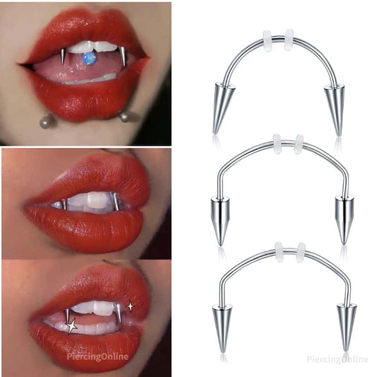 1PC Steel Dracula Nail Smile Fangs