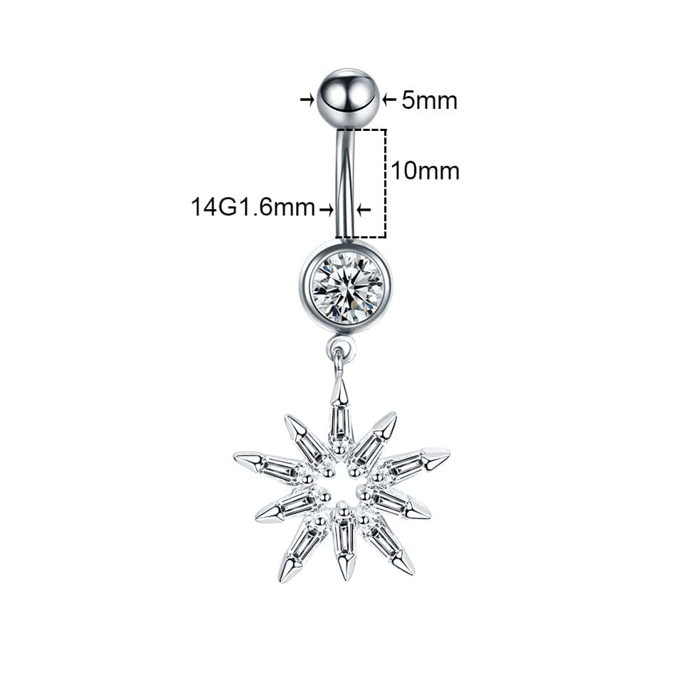 1PC Dangle Ray Belly Button Ring