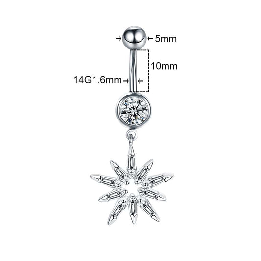 1PC Dangle Ray Belly Button Ring