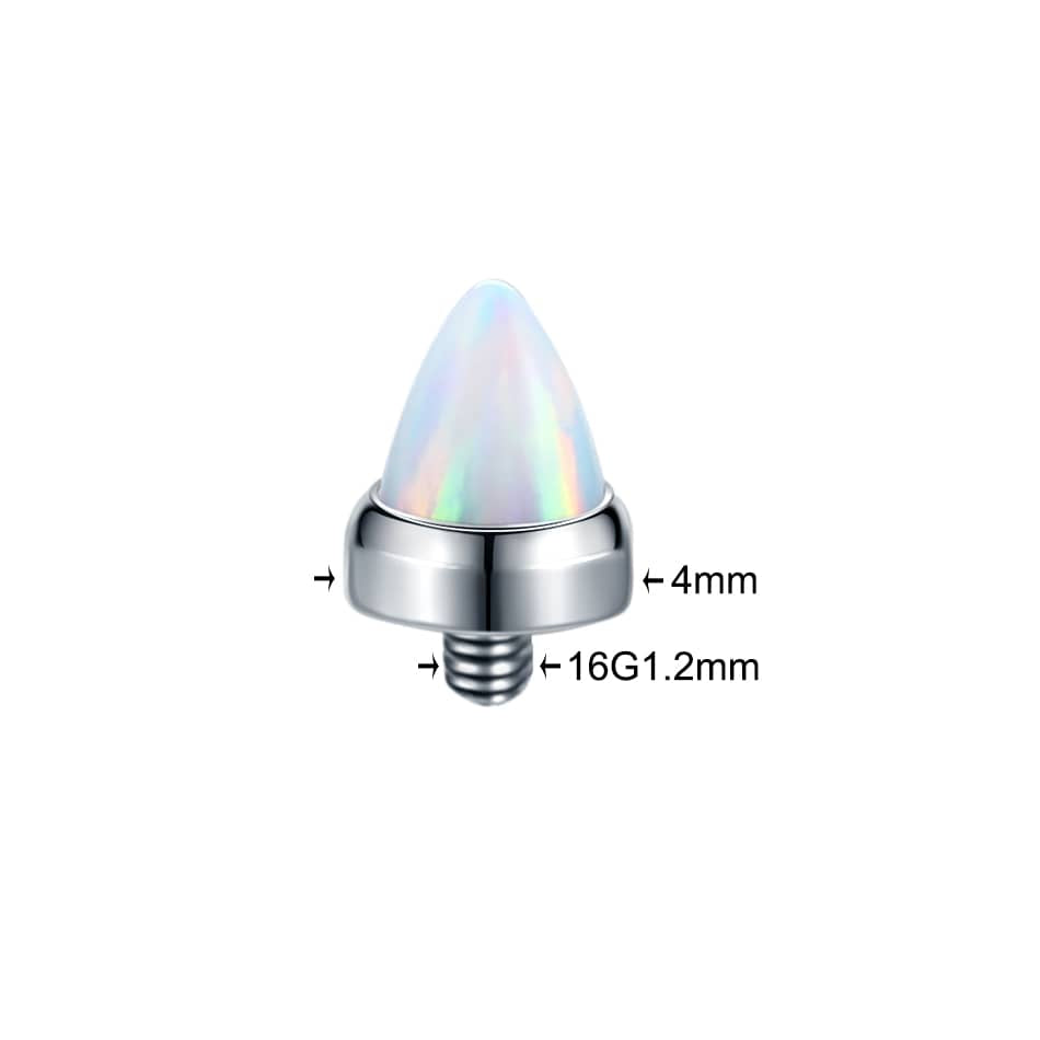1PC Titanium Opal Bullet External Thread Head