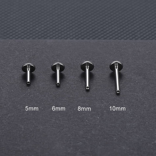 1PC Titanium Pushed-in Labret Base