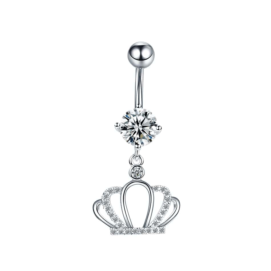 1PC Dangle Crown Belly Button Ring