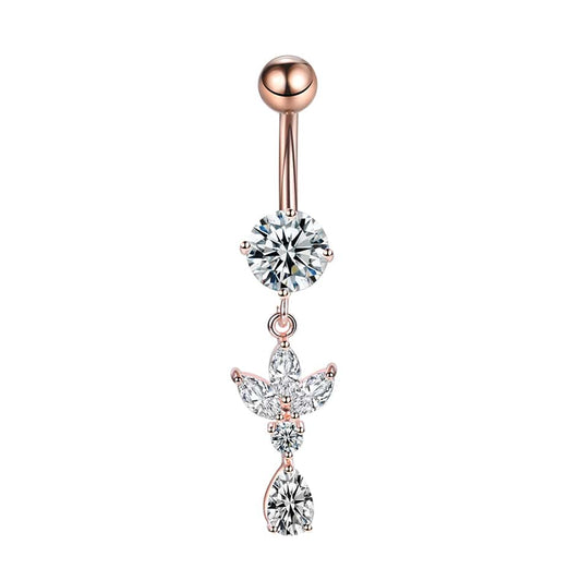 1PC Dangle Zircon Belly Button Ring