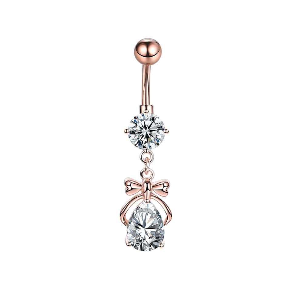 1PC Bow Dangle Belly Button Ring