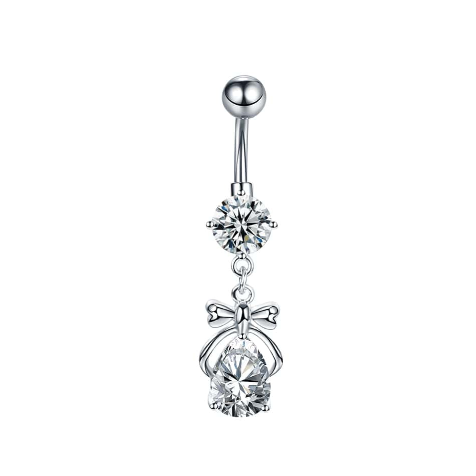 1PC Bow Dangle Belly Button Ring