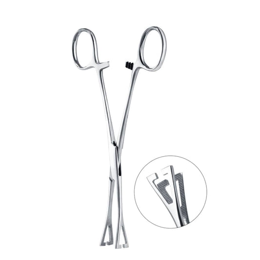 1PC 316L Surgical Steel Slotted Pennington Forceps