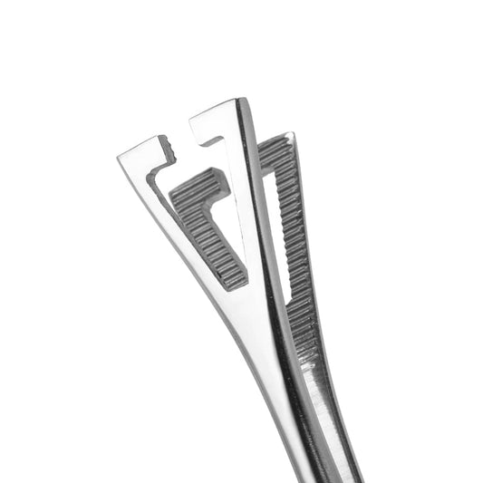 1PC 316L Surgical Steel Slotted Pennington Forceps