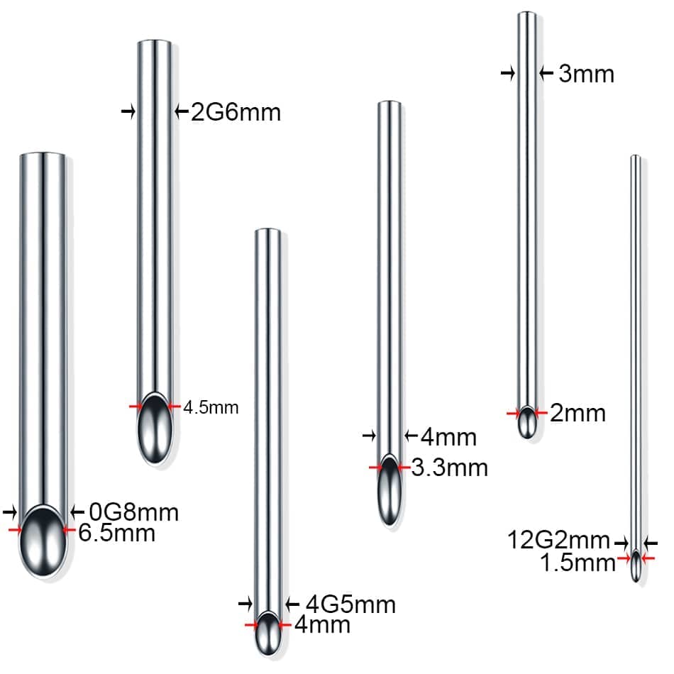 1PC 316L Surgical Steel Angled Receiving Tube