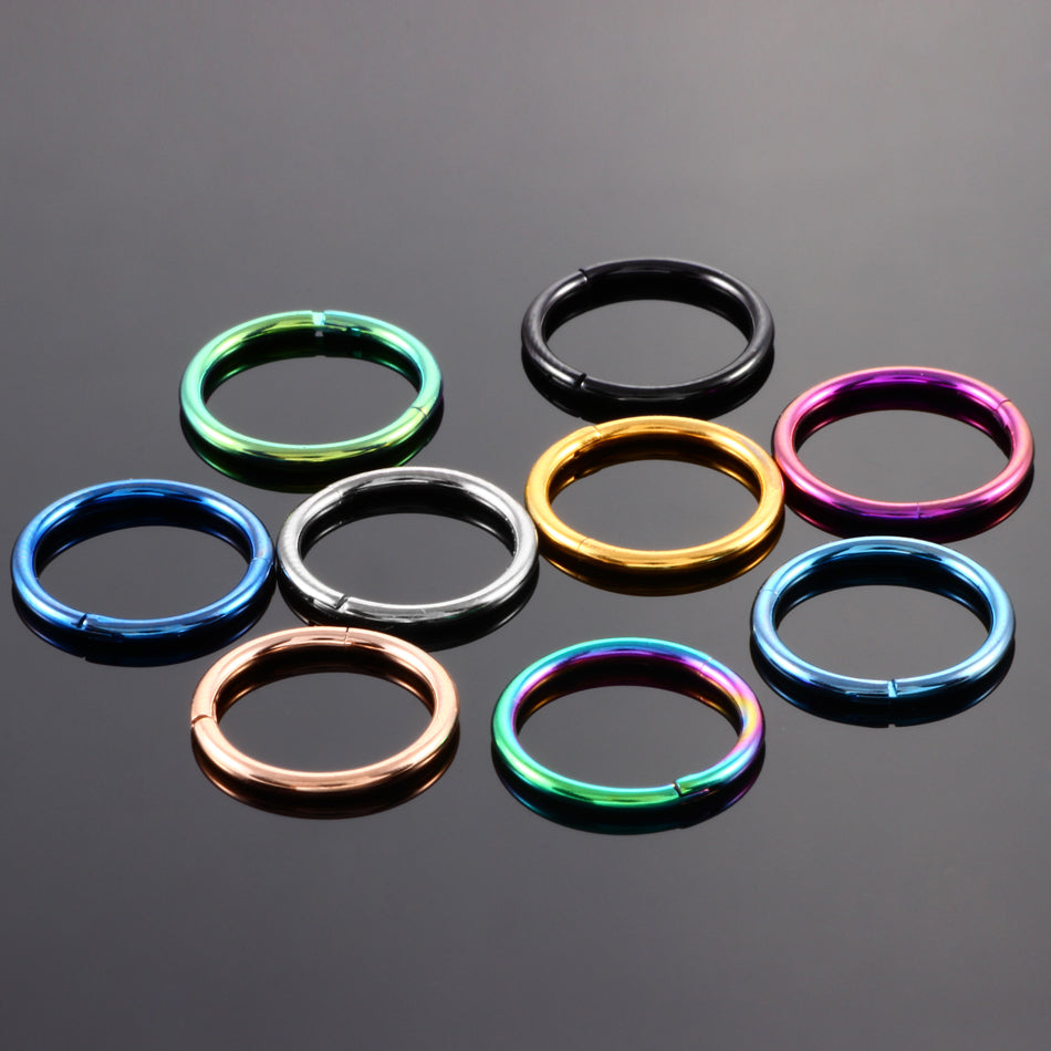 1PC G23 Titanium Hinged Segment Ring