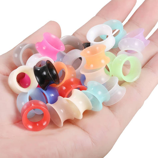 30PCS Silicone Ear Plugs 3-16mm Tunnels