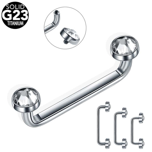 1PC Titanium Double-ended Dermal Anchor&Top