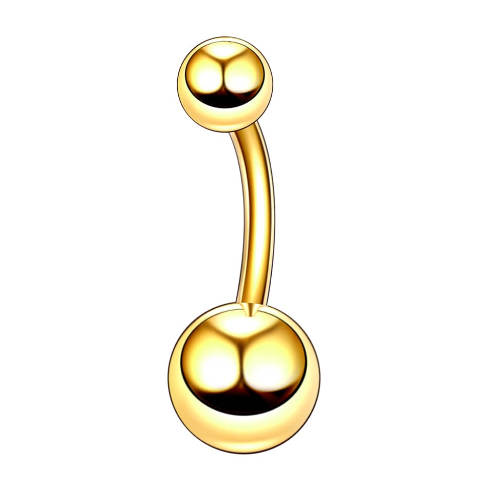 1PC Stainless Steel Belly Button Ring