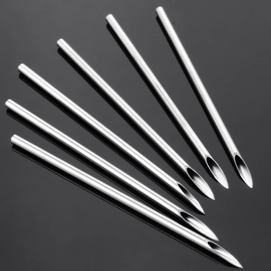 10PCS Surgical Steel Sterilized Piercing/Tattooing Needles