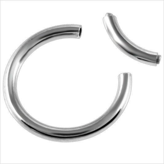 10PCS Stainless Steel Segment Ring Basic Piercing 5color*2