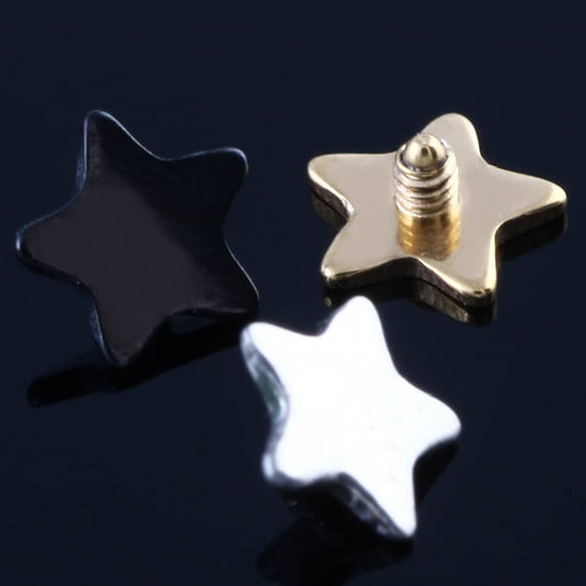 1PC Titanium Pentacle Dermal Anchor Top
